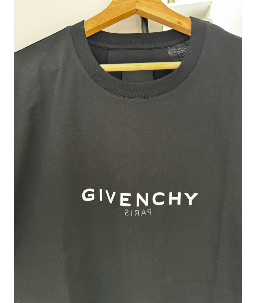 GIVENCHY Черная хлопковая футболка, фото 4