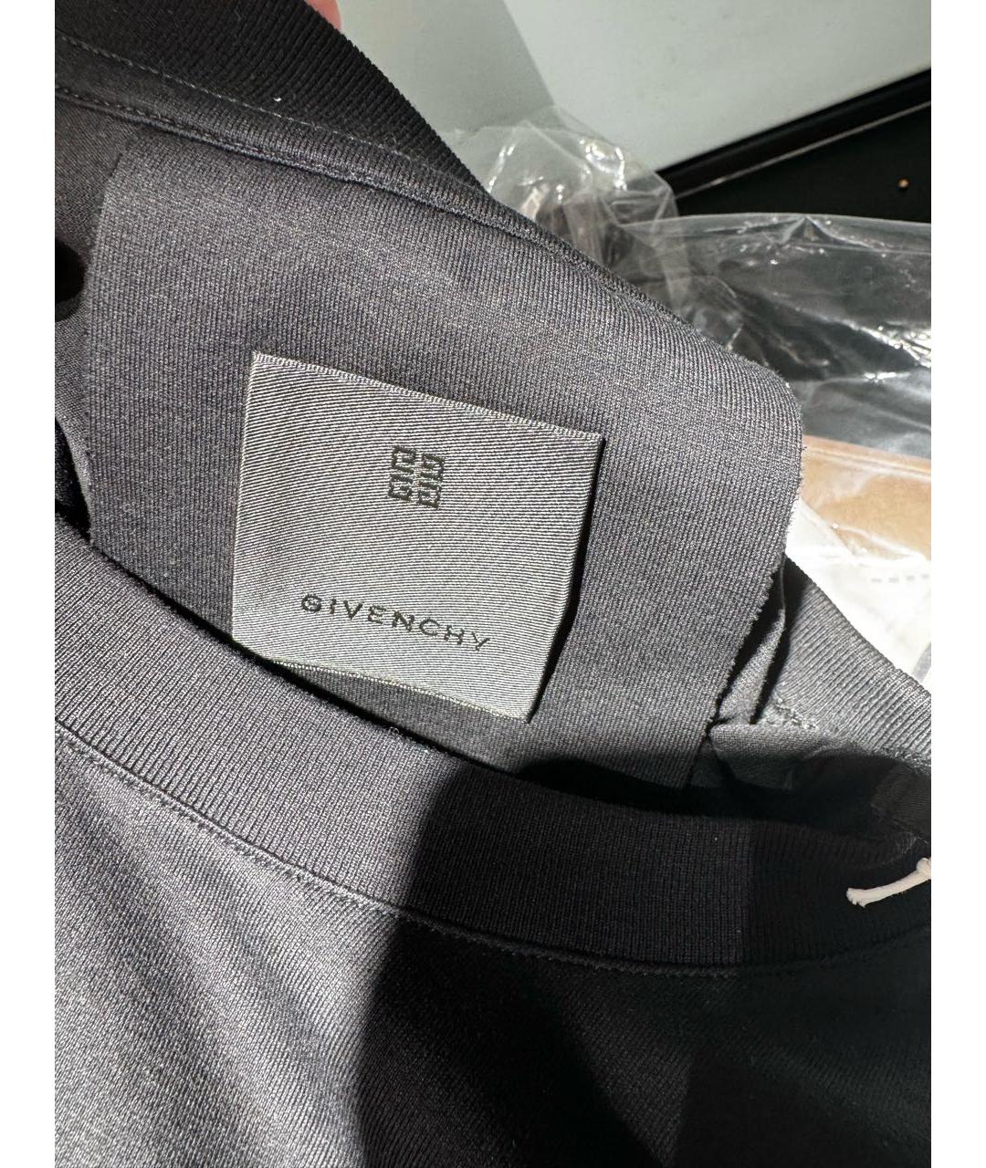 GIVENCHY Черная хлопковая футболка, фото 5