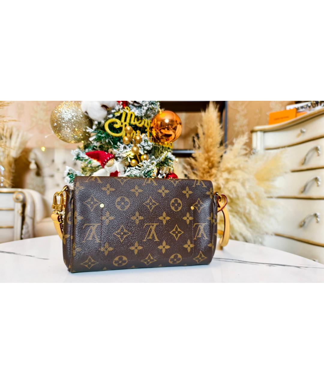 LOUIS VUITTON Коричневая сумка через плечо, фото 3