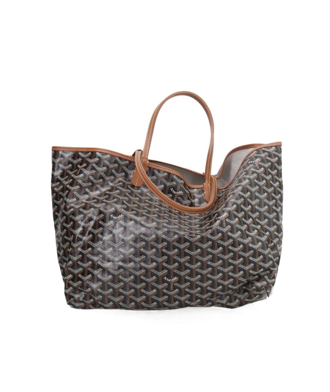 GOYARD Коричневая кожаная сумка тоут, фото 3