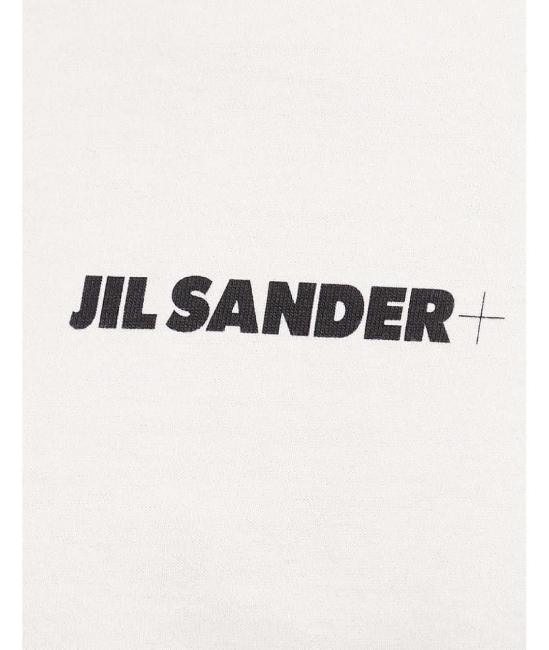 JIL SANDER Белая хлопковая футболка, фото 4