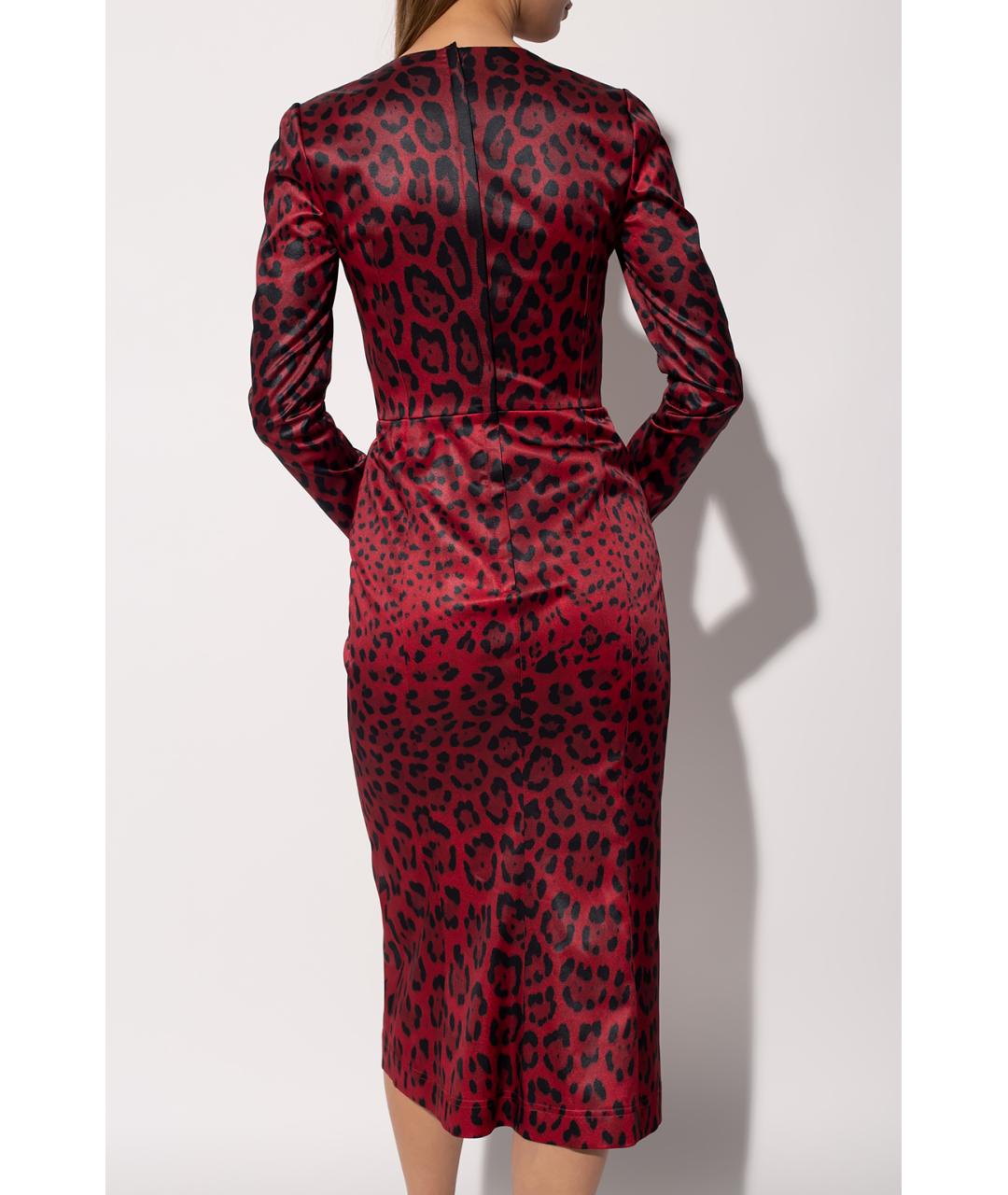 DOLCE&GABBANA Красное коктейльное платье, фото 5