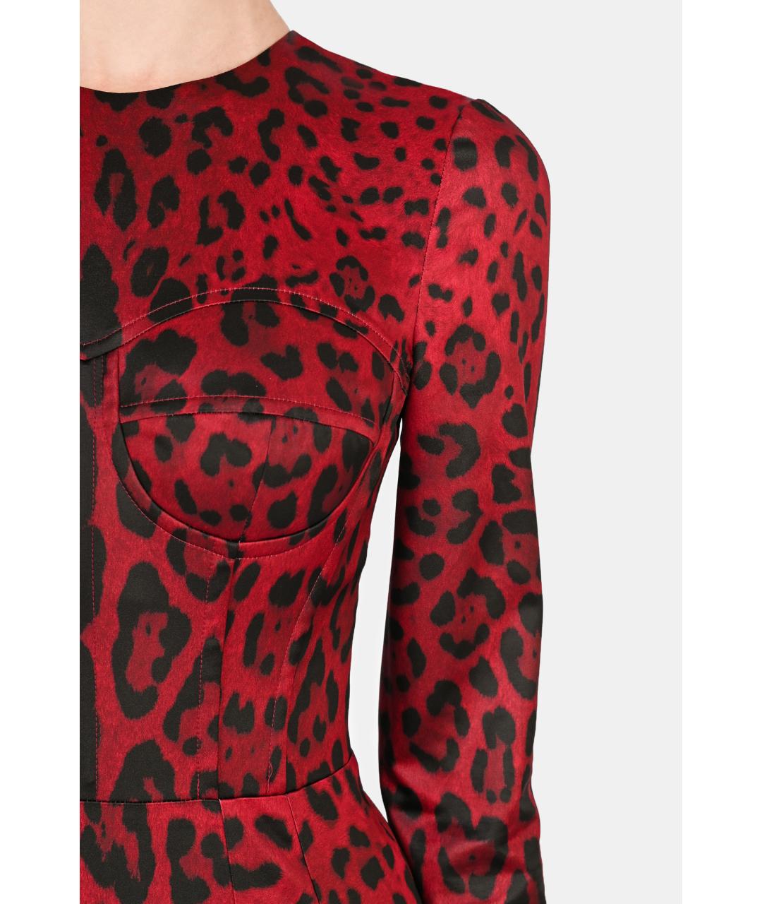DOLCE&GABBANA Красное коктейльное платье, фото 6