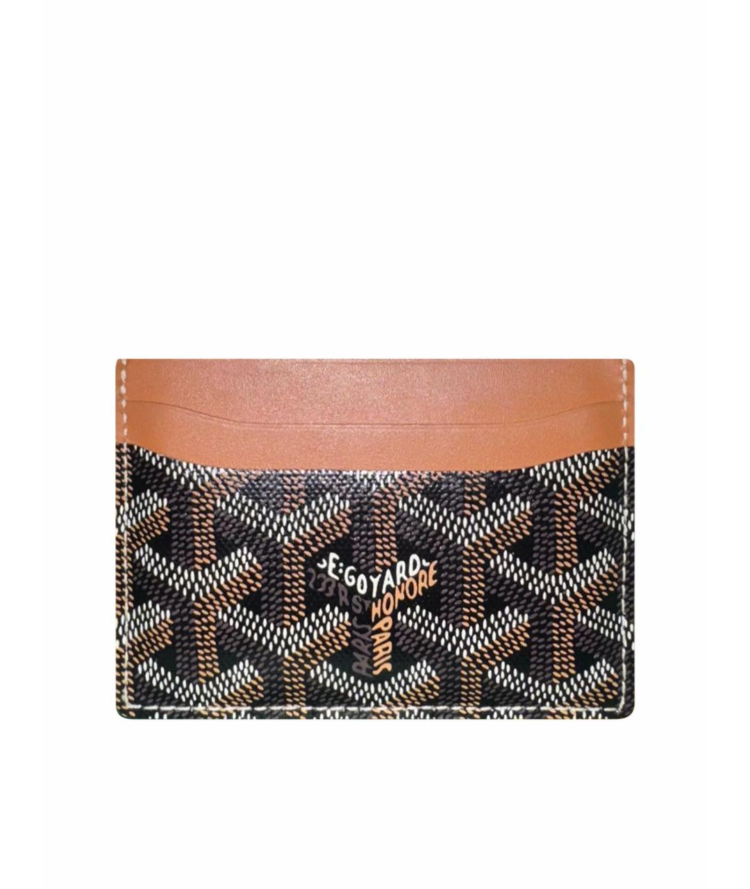 GOYARD Коричневый кожаный кардхолдер, фото 1