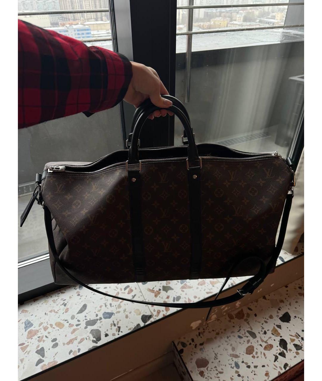 LOUIS VUITTON Коричневая дорожная/спортивная сумка, фото 3