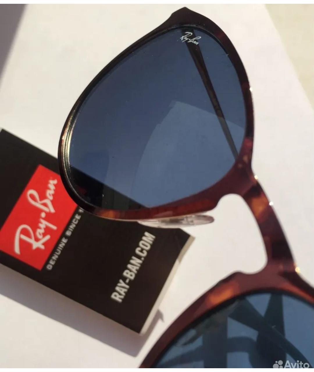 RAY BAN Мульти металлические солнцезащитные очки, фото 3