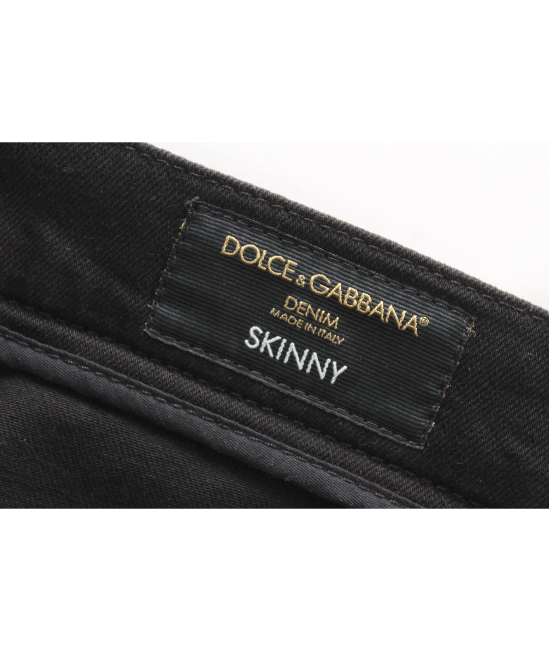 DOLCE&GABBANA Черные джинсы скинни, фото 8