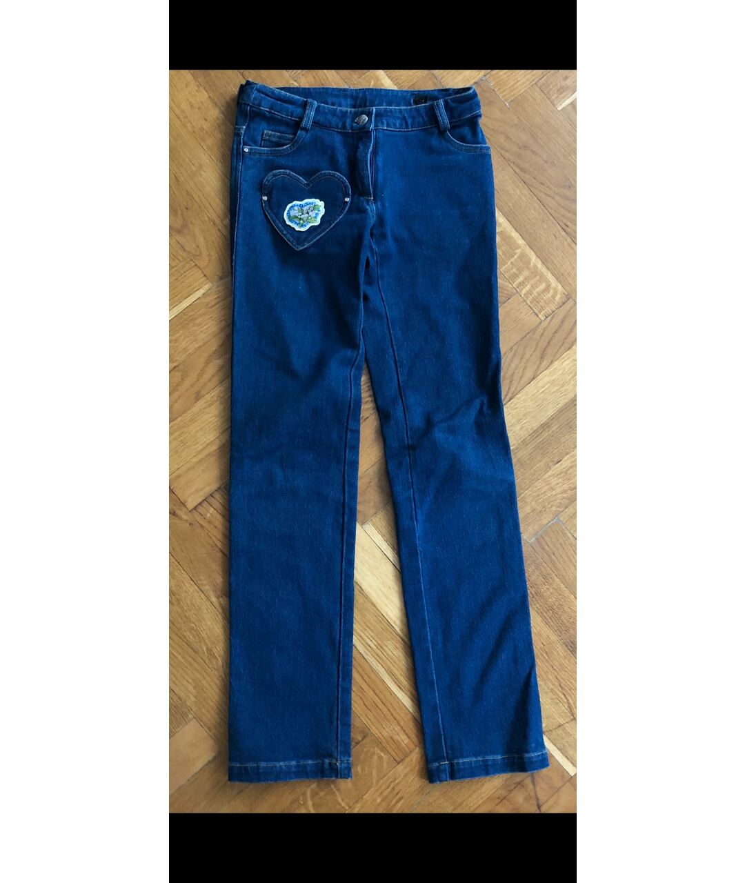 CHRISTIAN DIOR PRE-OWNED Синие хлопковые детские джинсы, фото 5