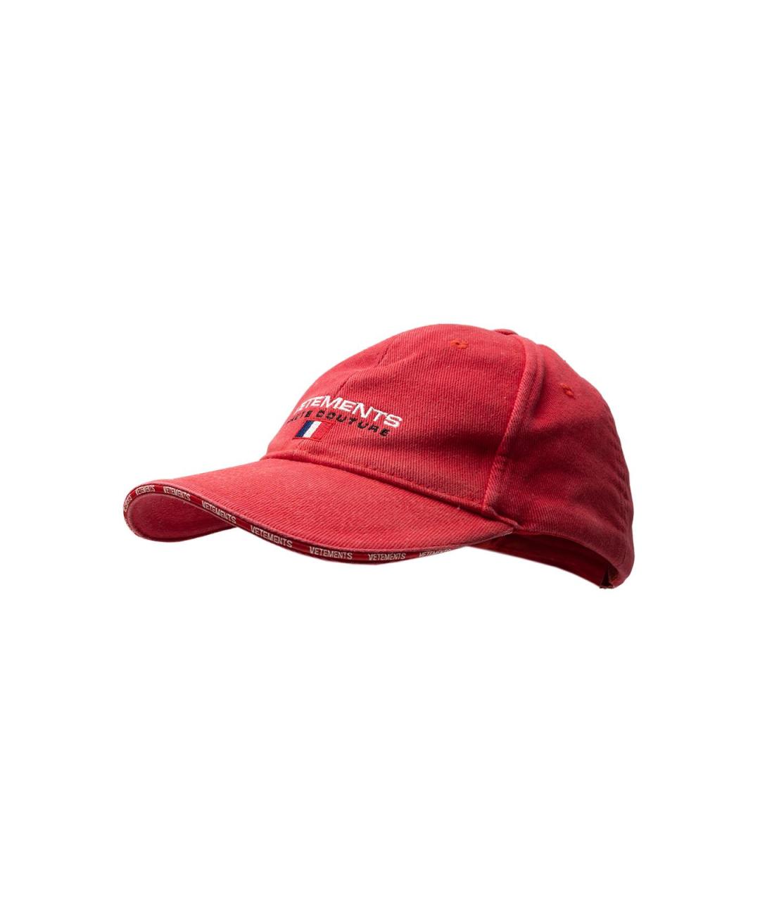 VETEMENTS Красная хлопковая кепка, фото 2