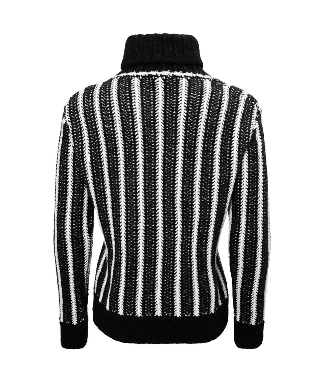 SAINT LAURENT Черный кашемировый джемпер / свитер, фото 3