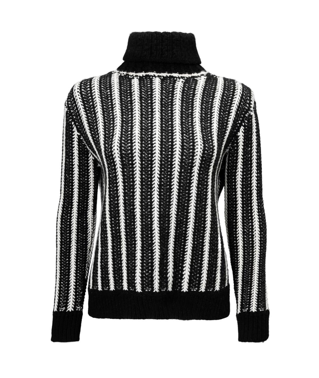 SAINT LAURENT Черный кашемировый джемпер / свитер, фото 2