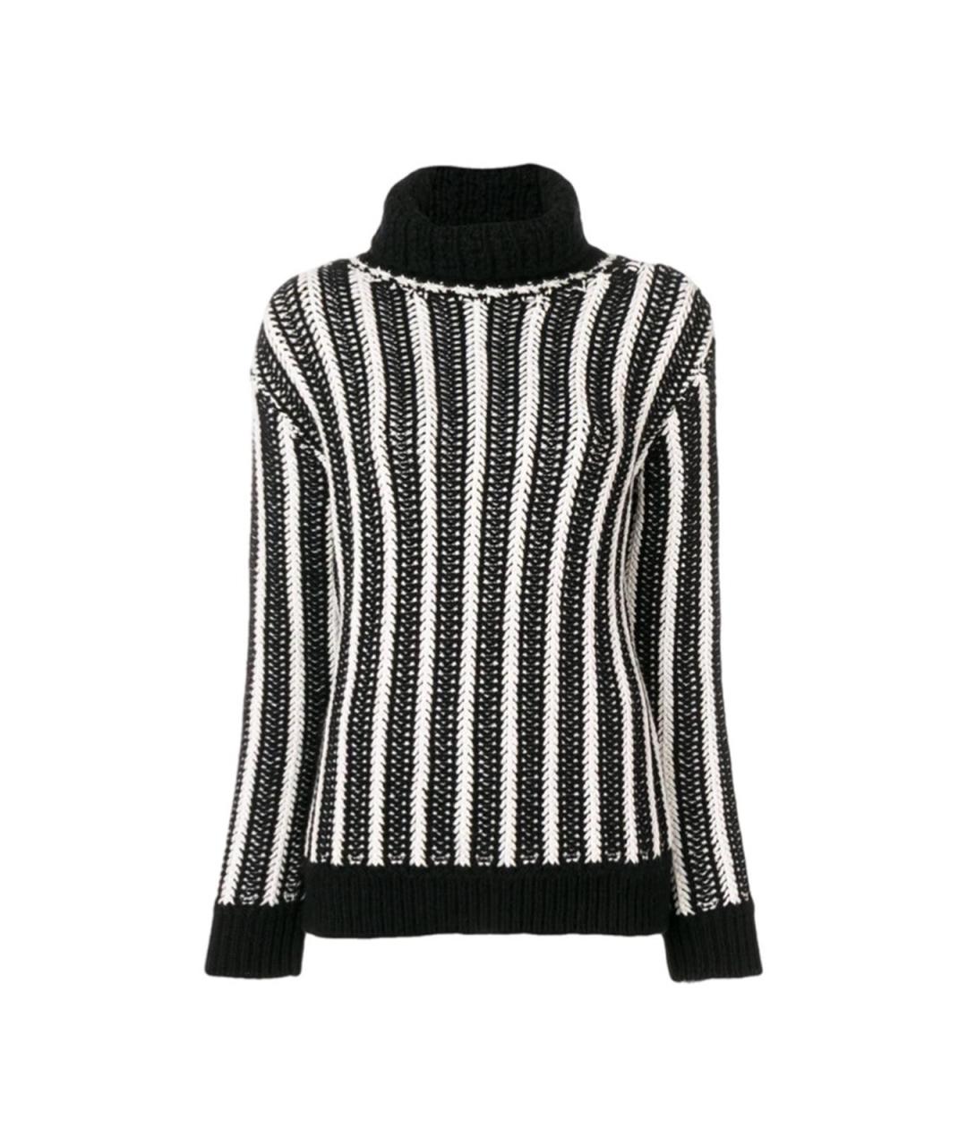 SAINT LAURENT Черный кашемировый джемпер / свитер, фото 1