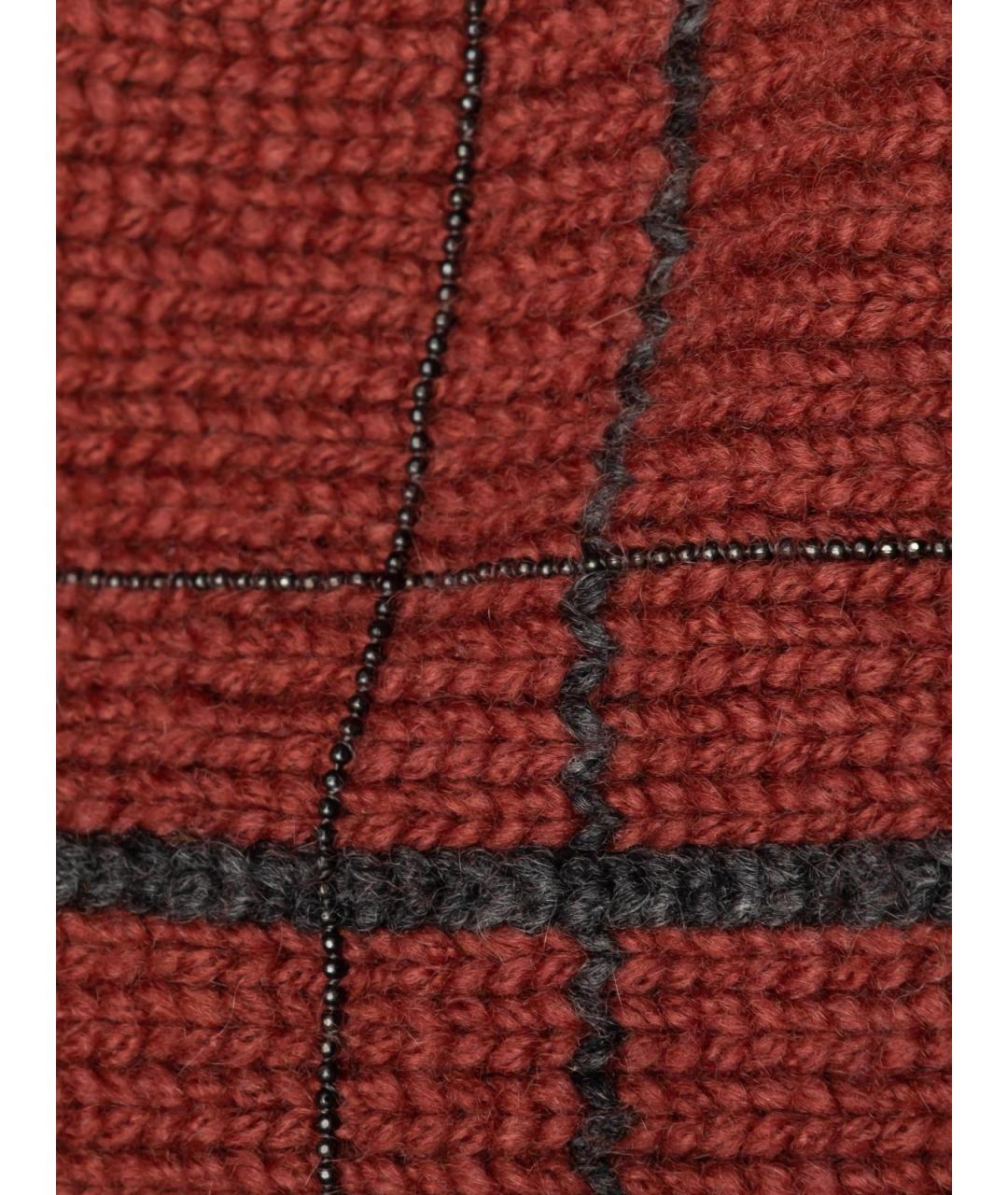 BRUNELLO CUCINELLI Красная кашемировая шапка, фото 3