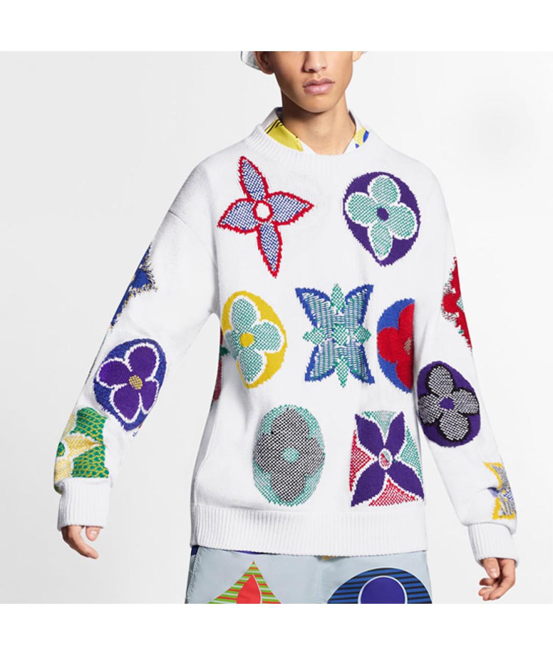 LOUIS VUITTON Белый джемпер / свитер, фото 2