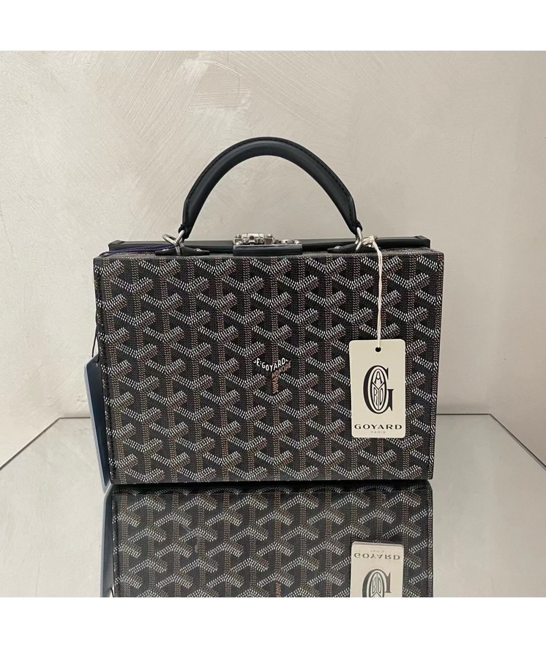 GOYARD Коричневая кожаная сумка через плечо, фото 2