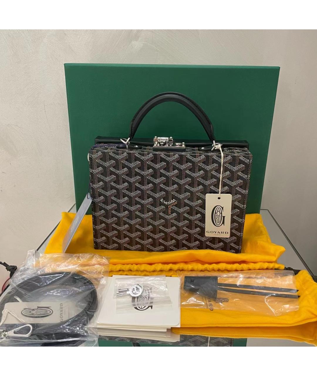 GOYARD Коричневая кожаная сумка через плечо, фото 6