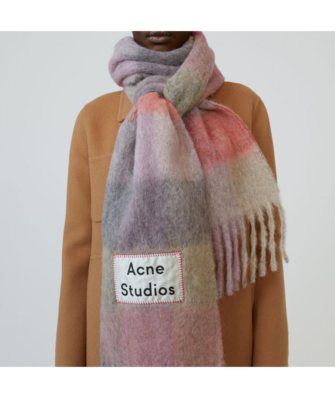 ACNE STUDIOS Мульти кашемировый шарф, фото 2