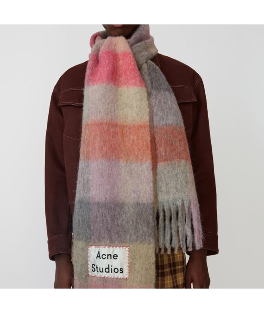 ACNE STUDIOS Мульти кашемировый шарф, фото 3