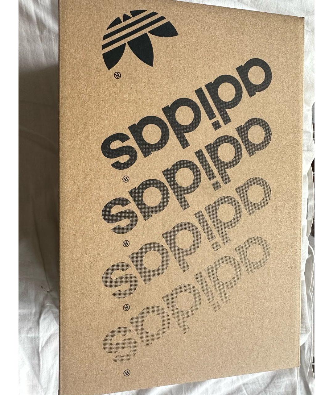 ADIDAS Бежевые кожаные кроссовки, фото 8