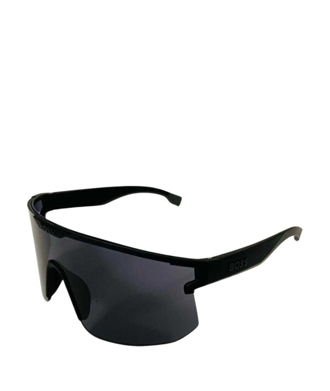 HUGO BOSS Черные пластиковые солнцезащитные очки, фото 1