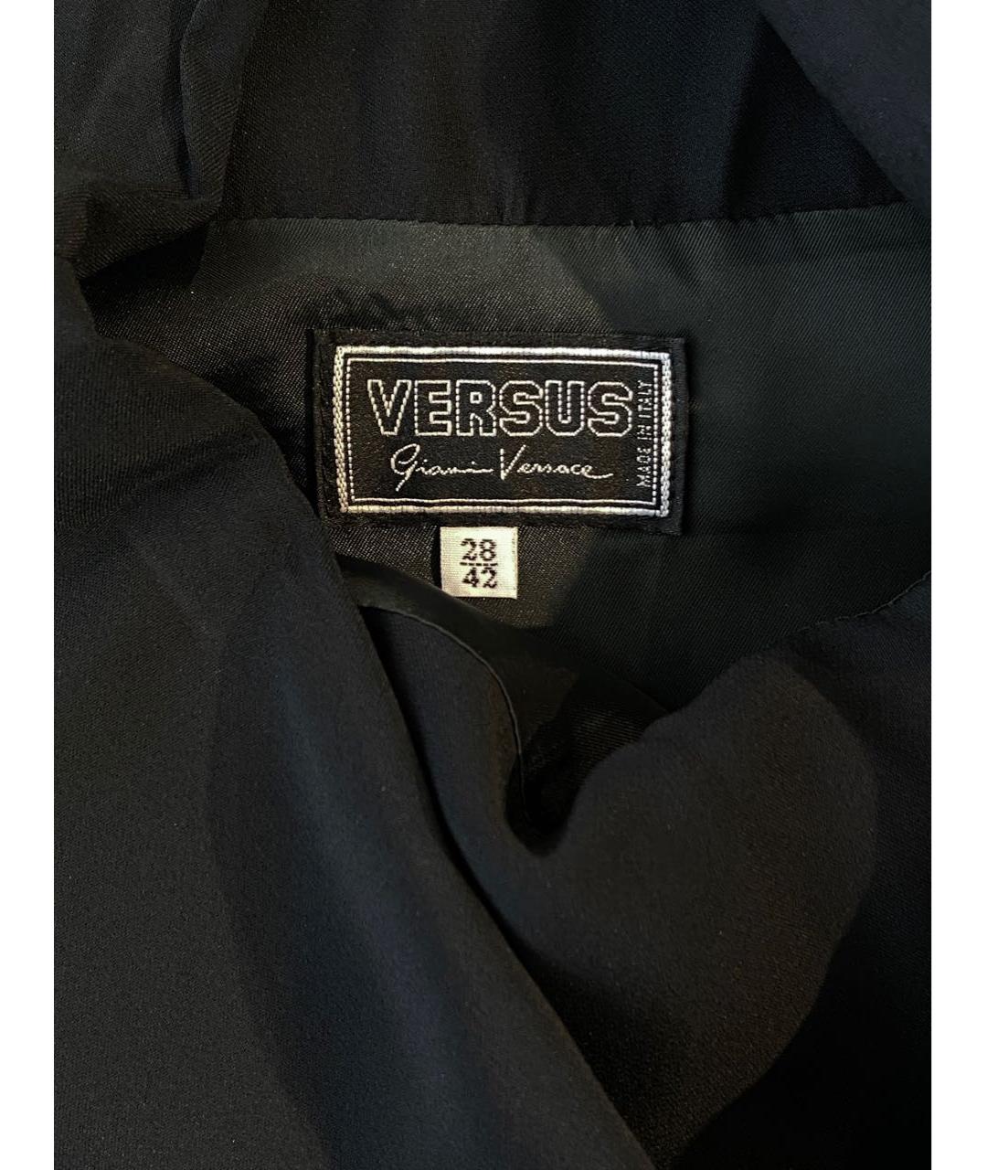 VERSUS VERSACE Черное ацетатное вечернее платье, фото 2