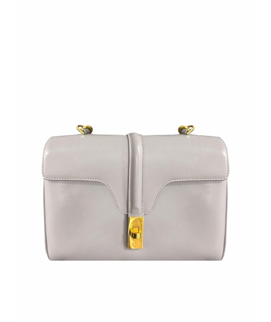 CELINE Голубая кожаная сумка через плечо, фото 1