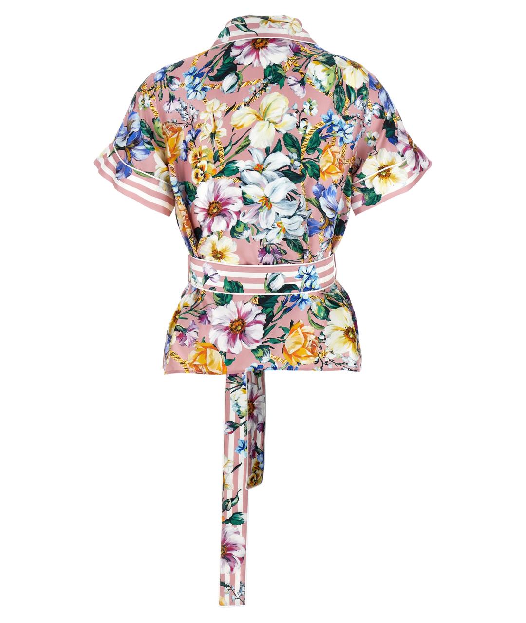 DOLCE&GABBANA Мульти шелковая блузы, фото 2