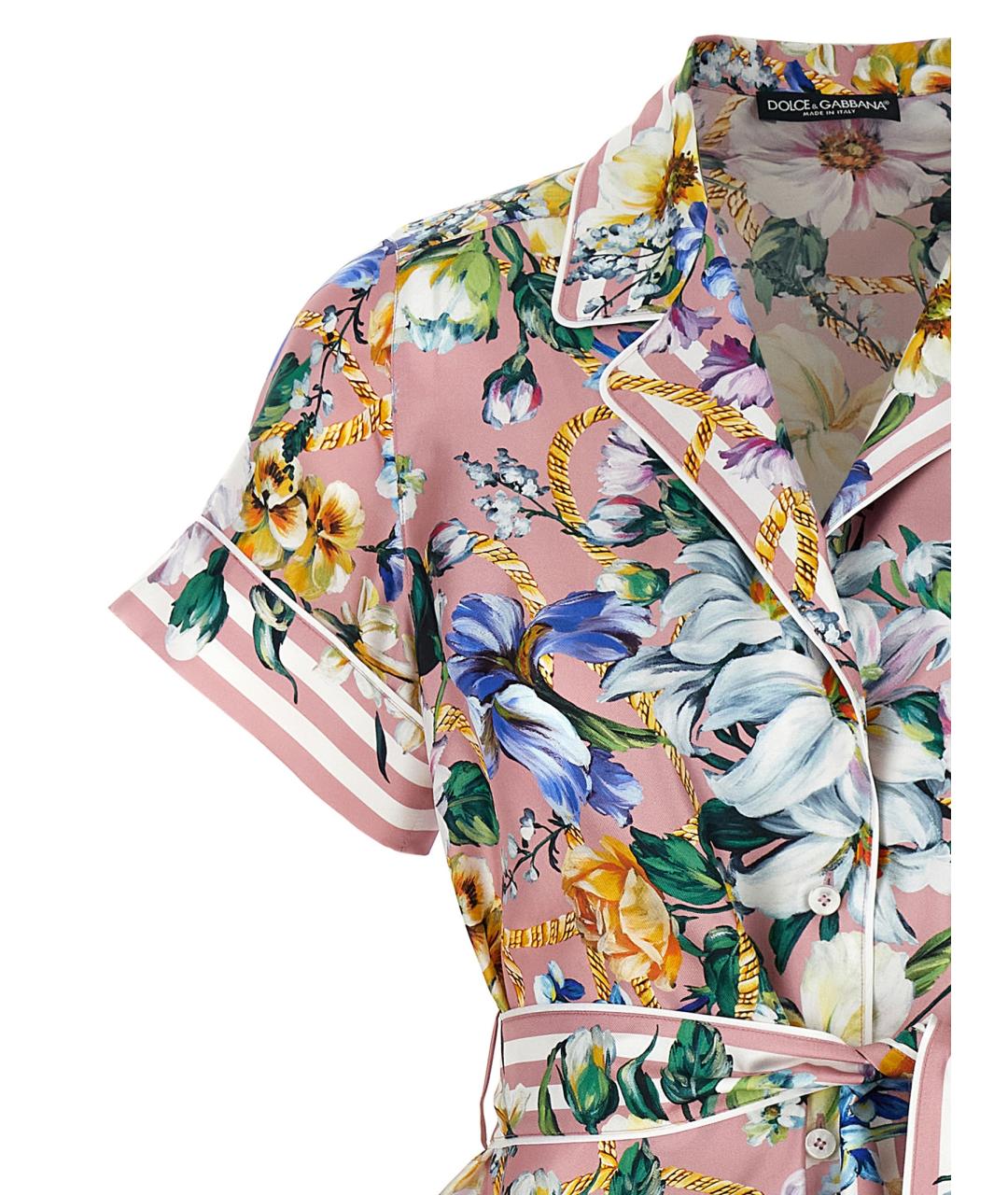 DOLCE&GABBANA Мульти шелковая блузы, фото 3