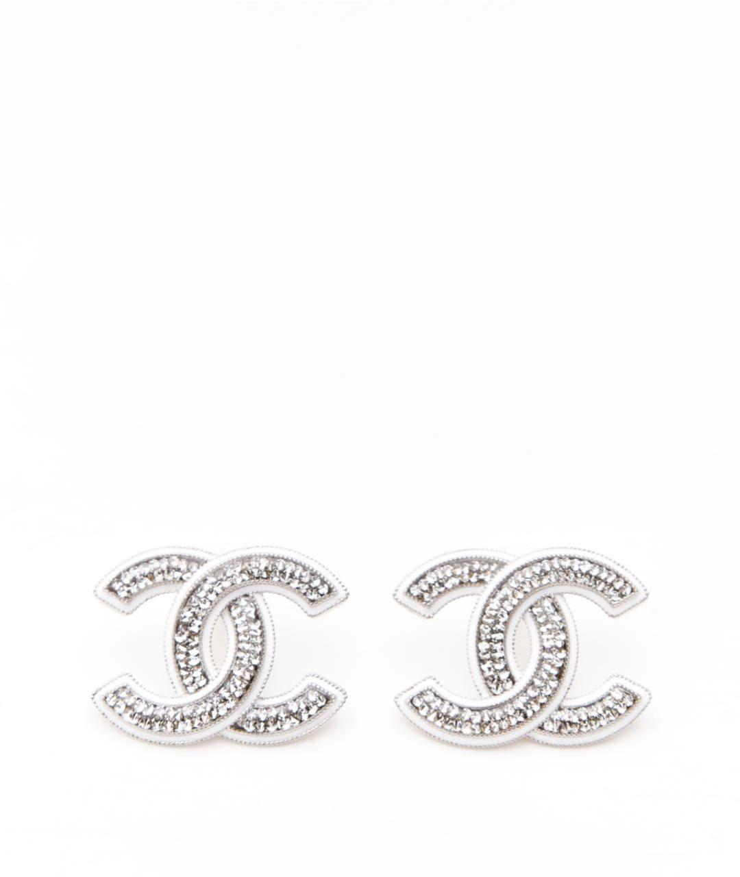 CHANEL Серебряные металлические серьги, фото 1