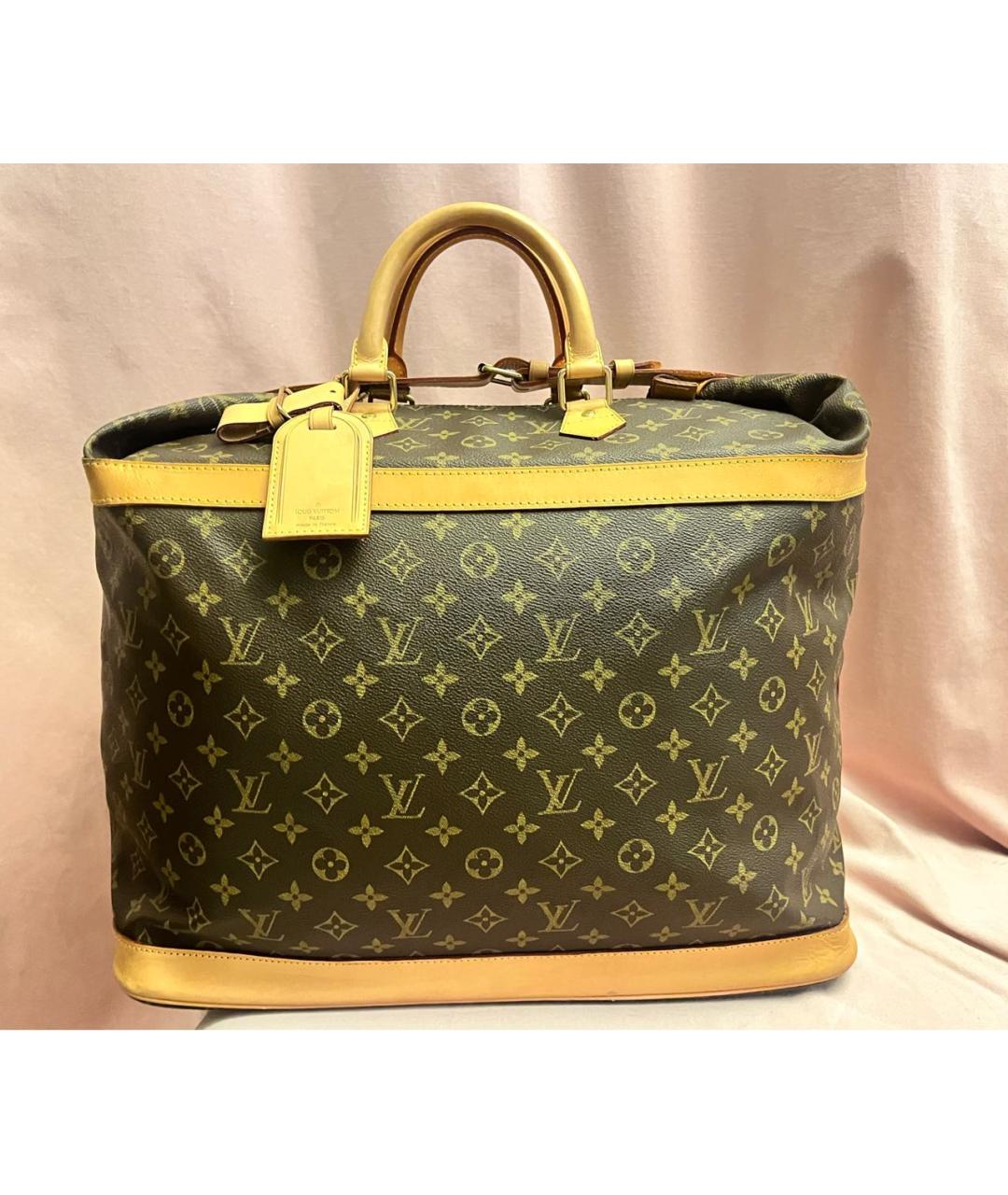 LOUIS VUITTON Коричневая кожаная сумка с короткими ручками, фото 2