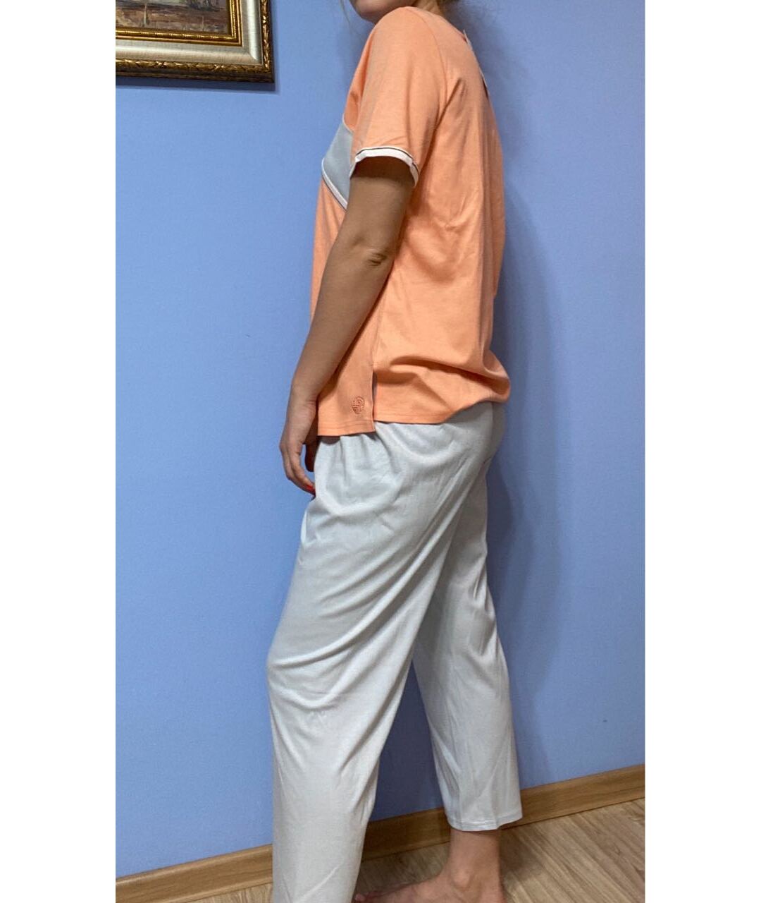 LOUIS FERAUD Оранжевая хлопковая пижама, фото 2