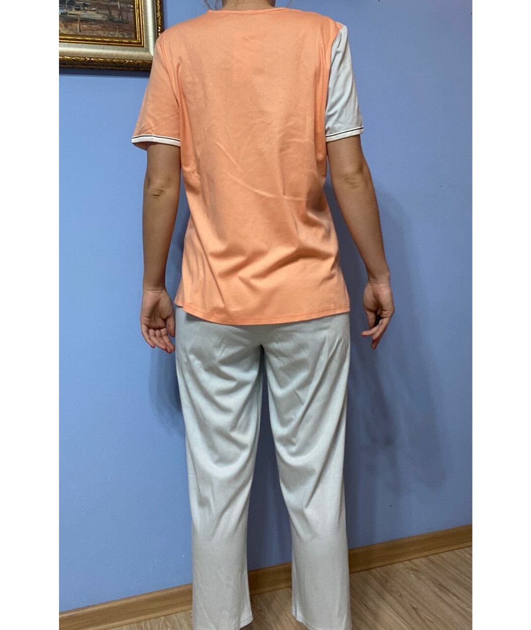 LOUIS FERAUD Оранжевая хлопковая пижама, фото 3
