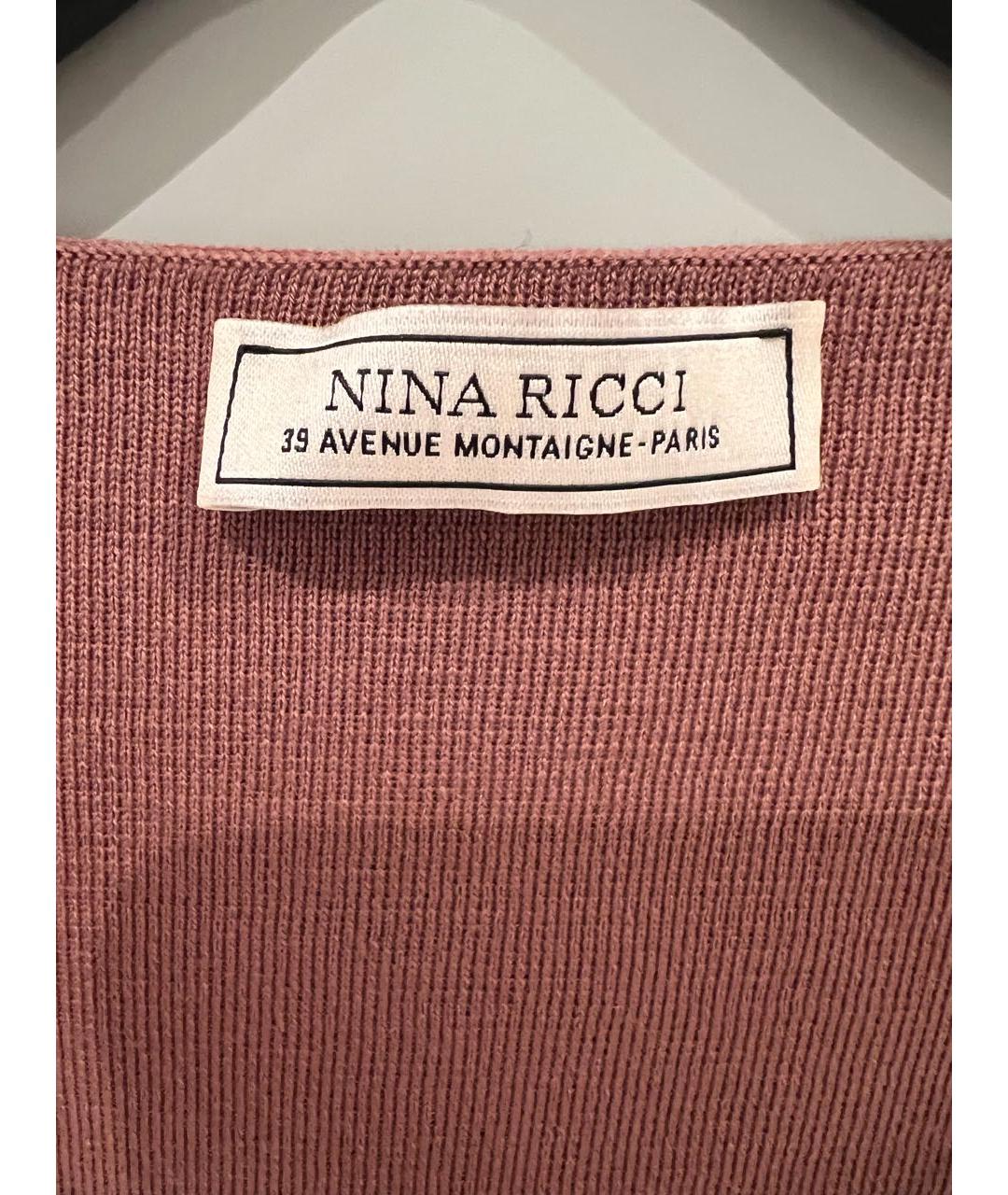 NINA RICCI Розовая шерстяная водолазка, фото 3