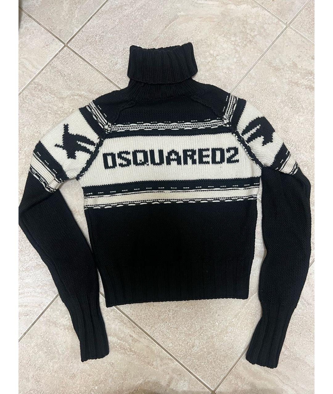 DSQUARED2 Черный шерстяной костюм с брюками, фото 6