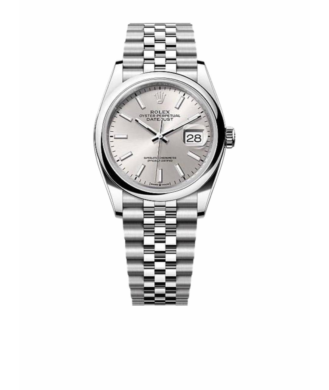 ROLEX Серебряные часы, фото 1