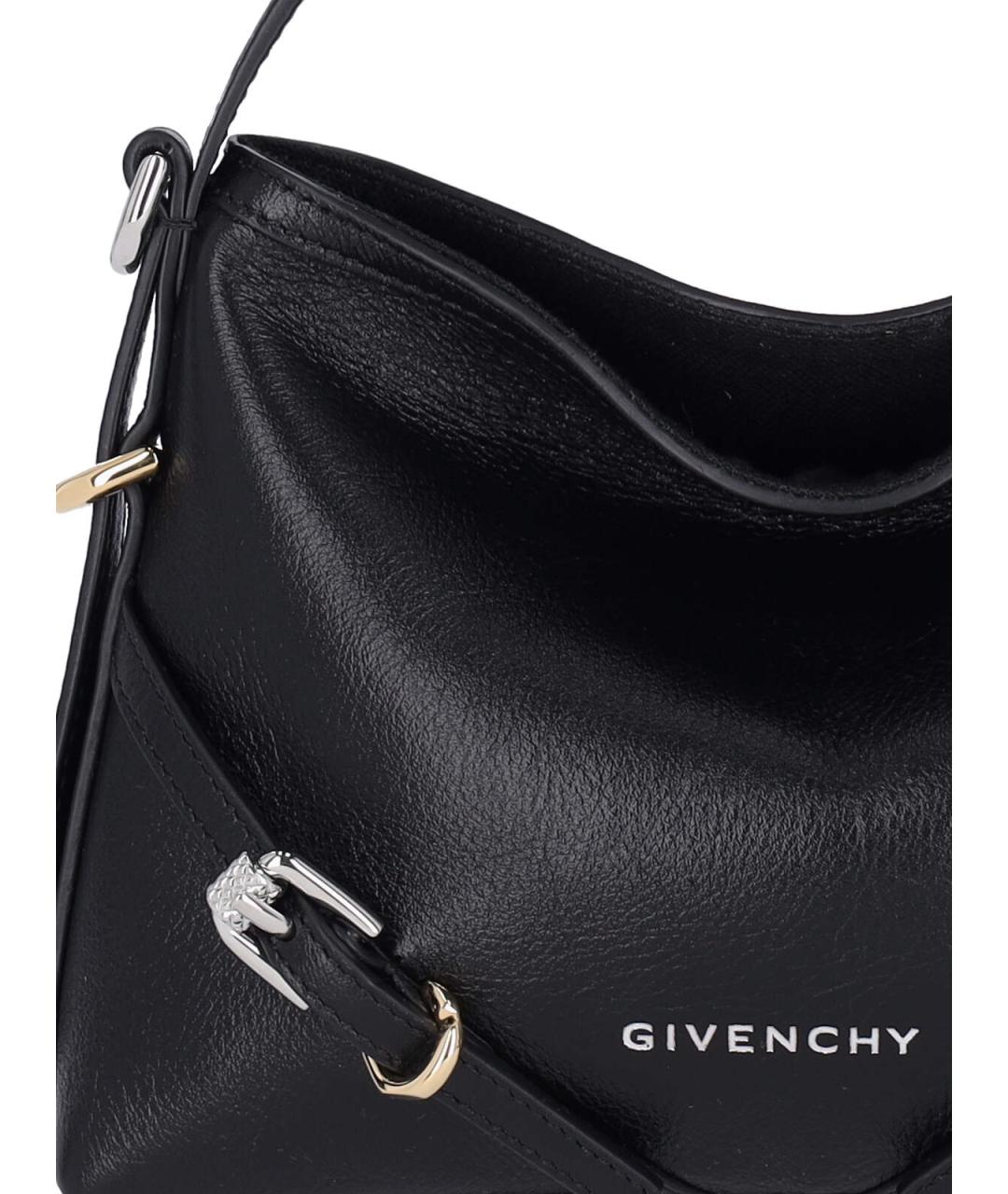 GIVENCHY Черная кожаная сумка через плечо, фото 4