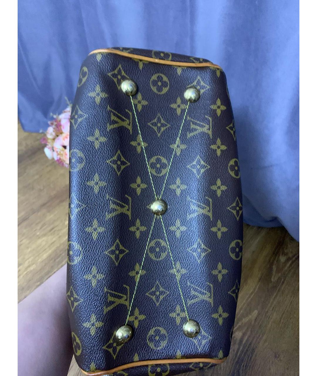 LOUIS VUITTON Коричневая сумка с короткими ручками, фото 2