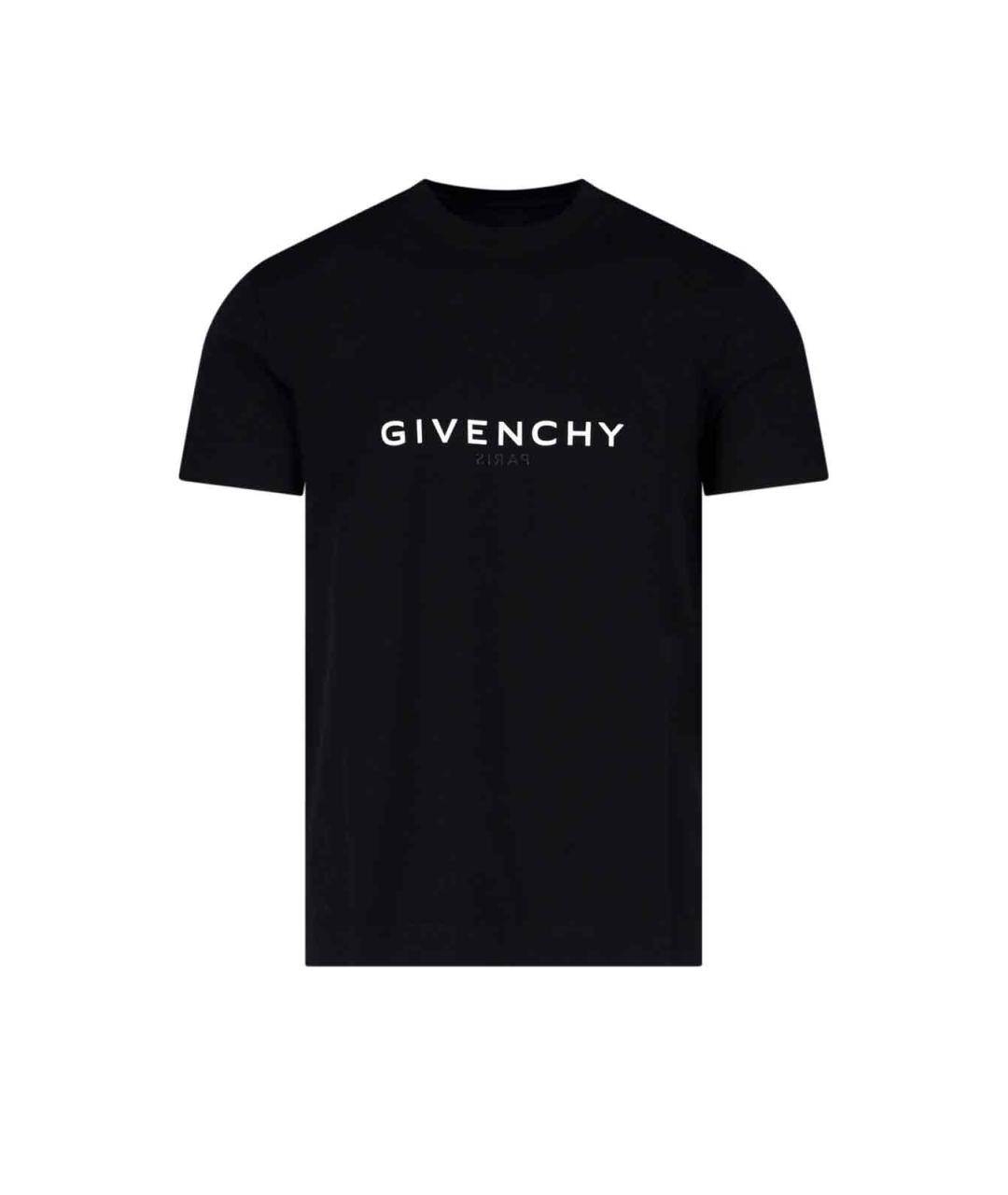 GIVENCHY Черная хлопковая футболка, фото 1