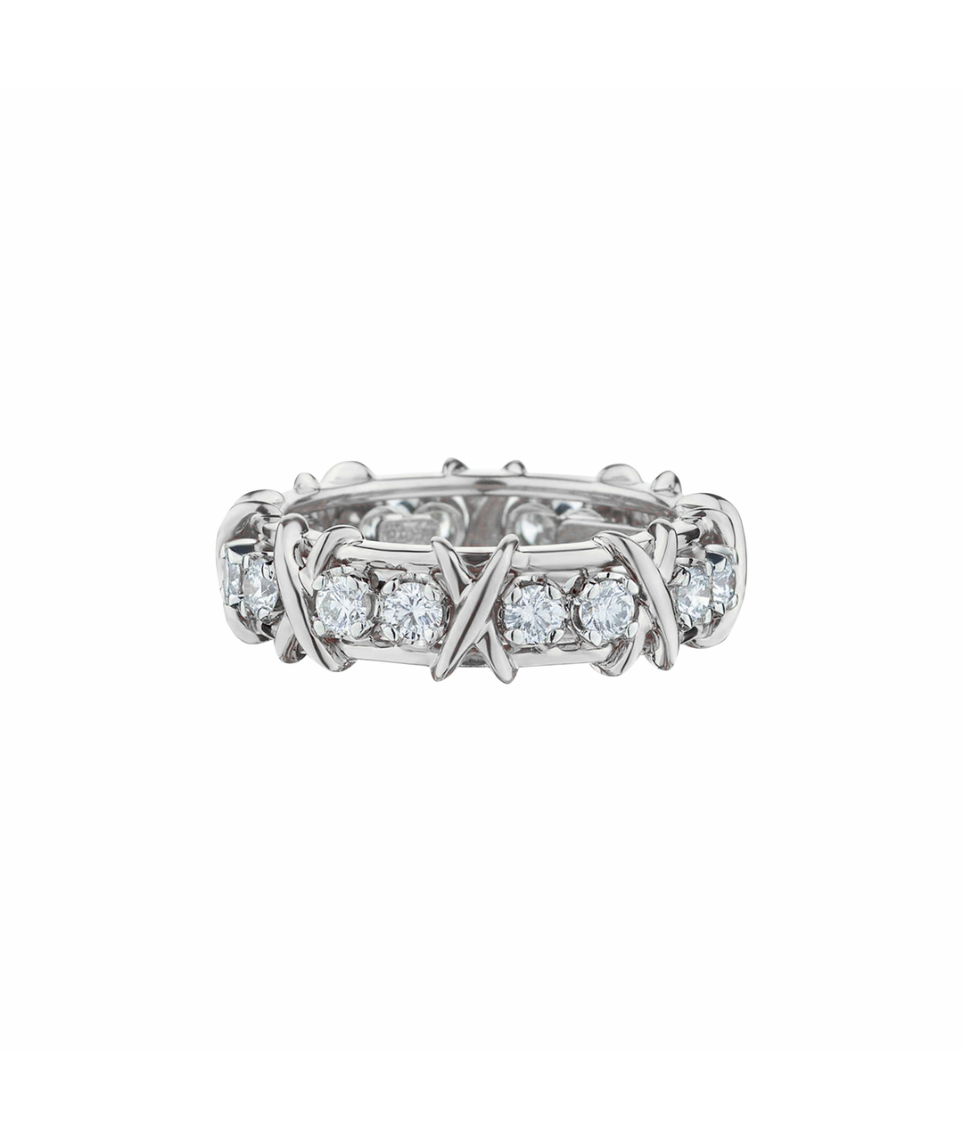 TIFFANY&CO Серебряное платиновое кольцо, фото 1