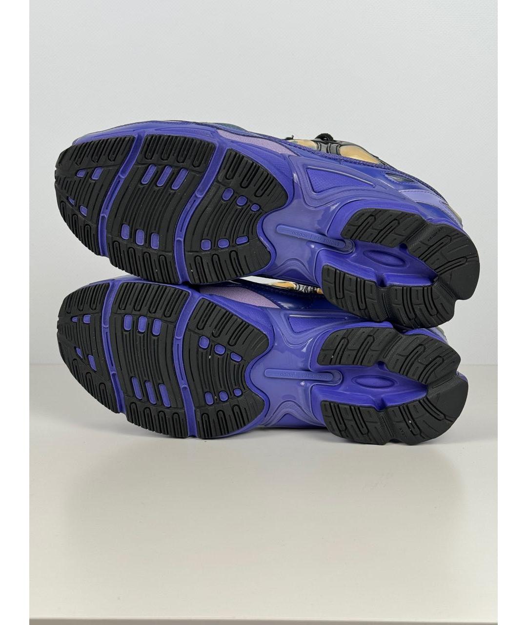 ADIDAS X RAF SIMONS Фиолетовые текстильные низкие кроссовки / кеды, фото 7