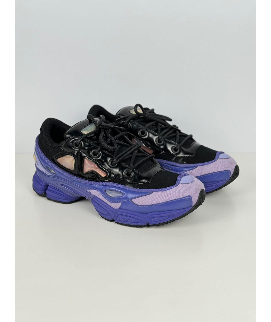 ADIDAS X RAF SIMONS Фиолетовые текстильные низкие кроссовки / кеды, фото 3