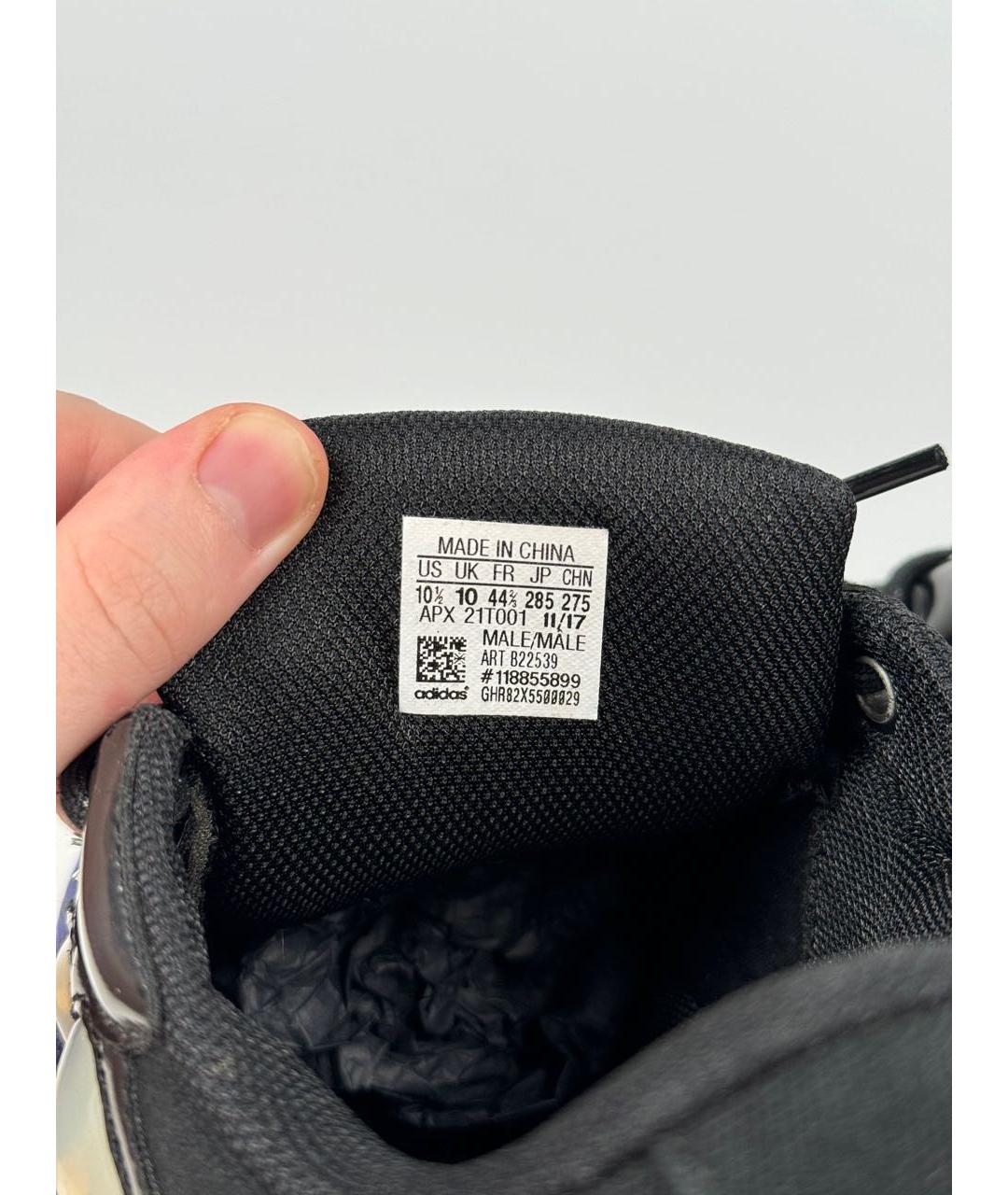 ADIDAS X RAF SIMONS Фиолетовые текстильные низкие кроссовки / кеды, фото 8