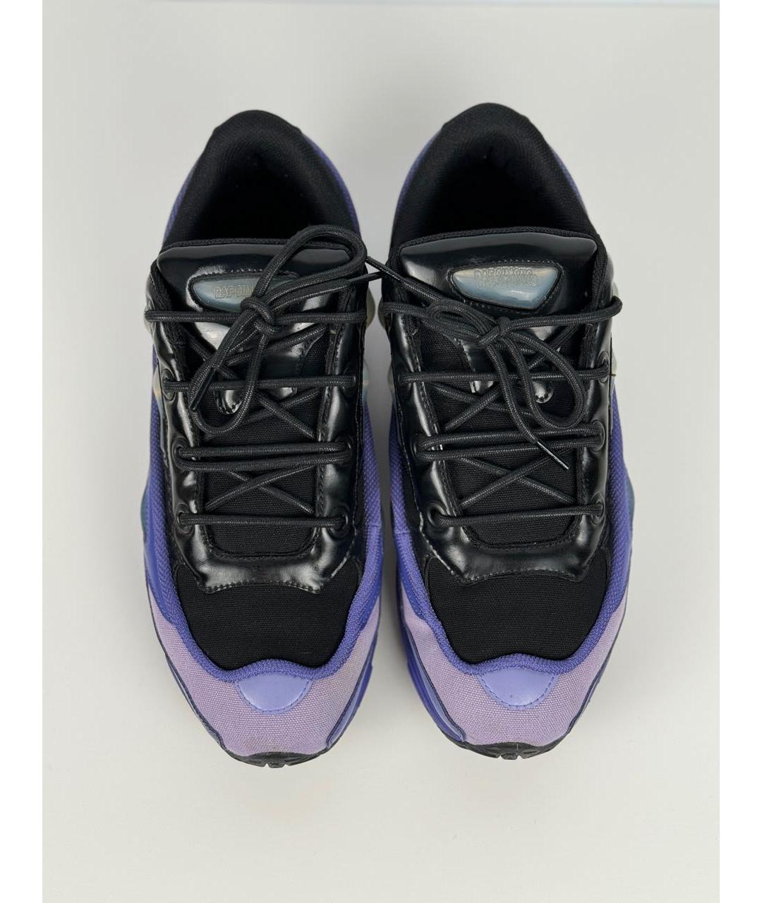 ADIDAS X RAF SIMONS Фиолетовые текстильные низкие кроссовки / кеды, фото 4