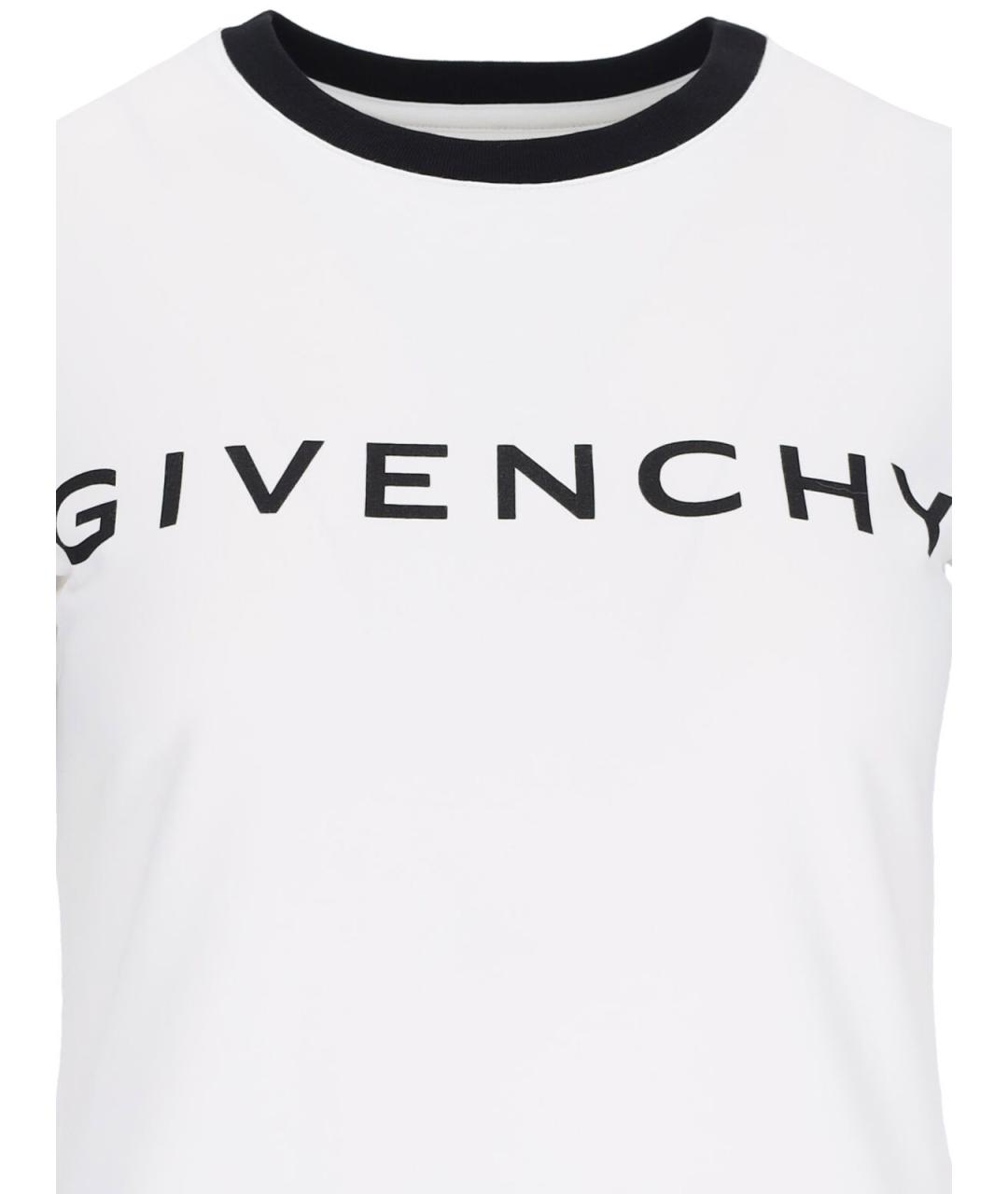 GIVENCHY Белая хлопковая футболка, фото 3