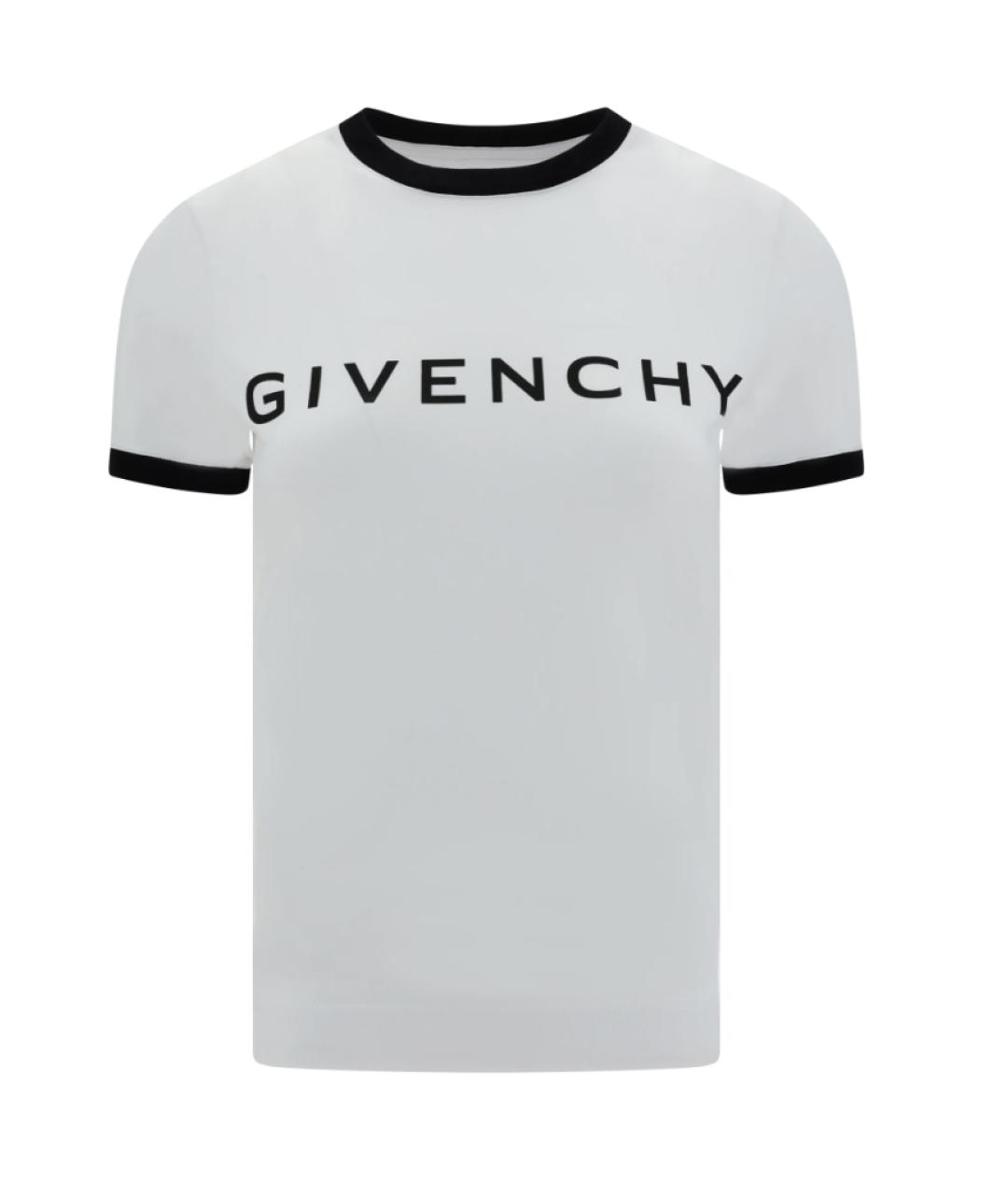 GIVENCHY Белая хлопковая футболка, фото 1