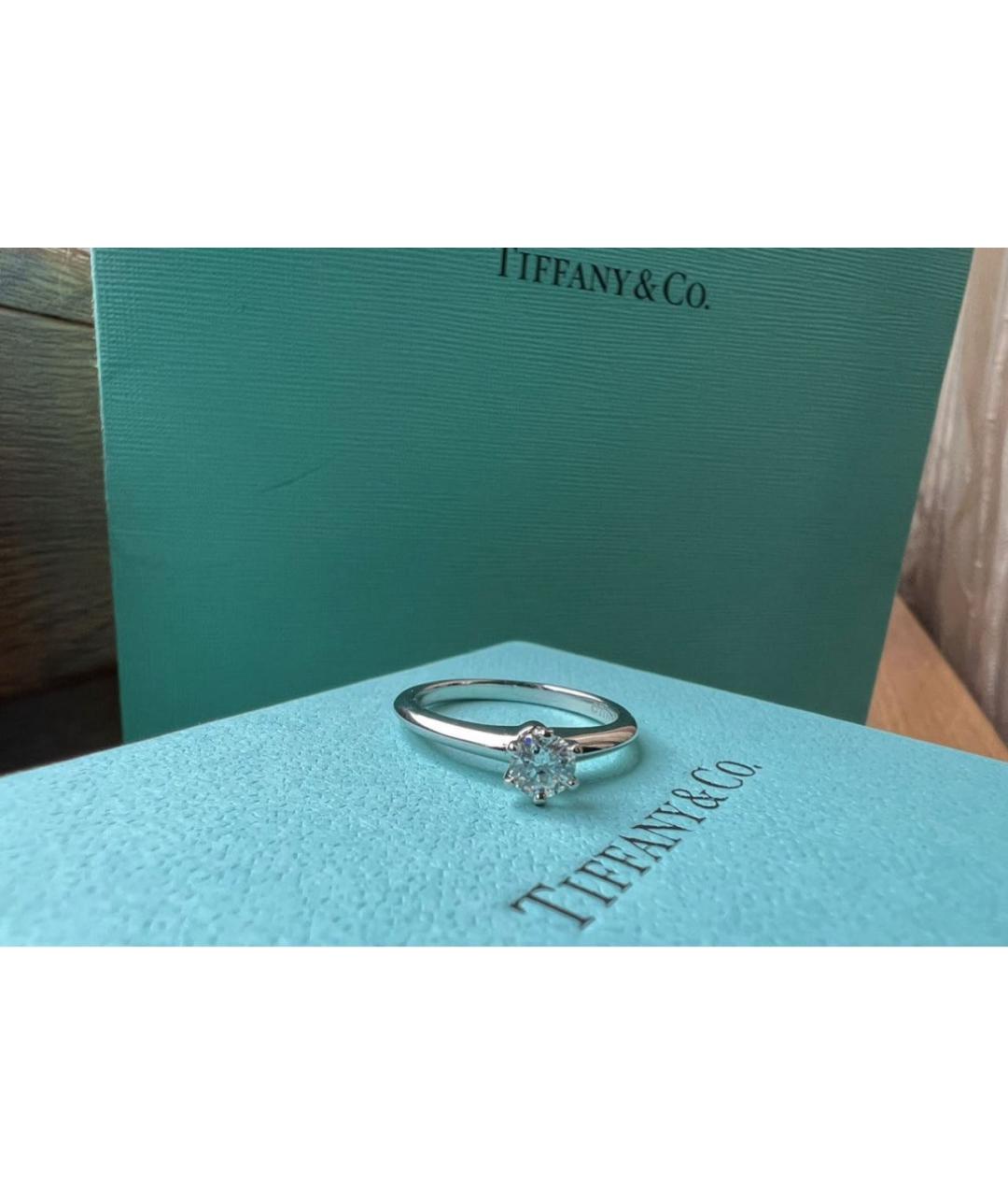 TIFFANY&CO Серебряное платиновое кольцо, фото 3