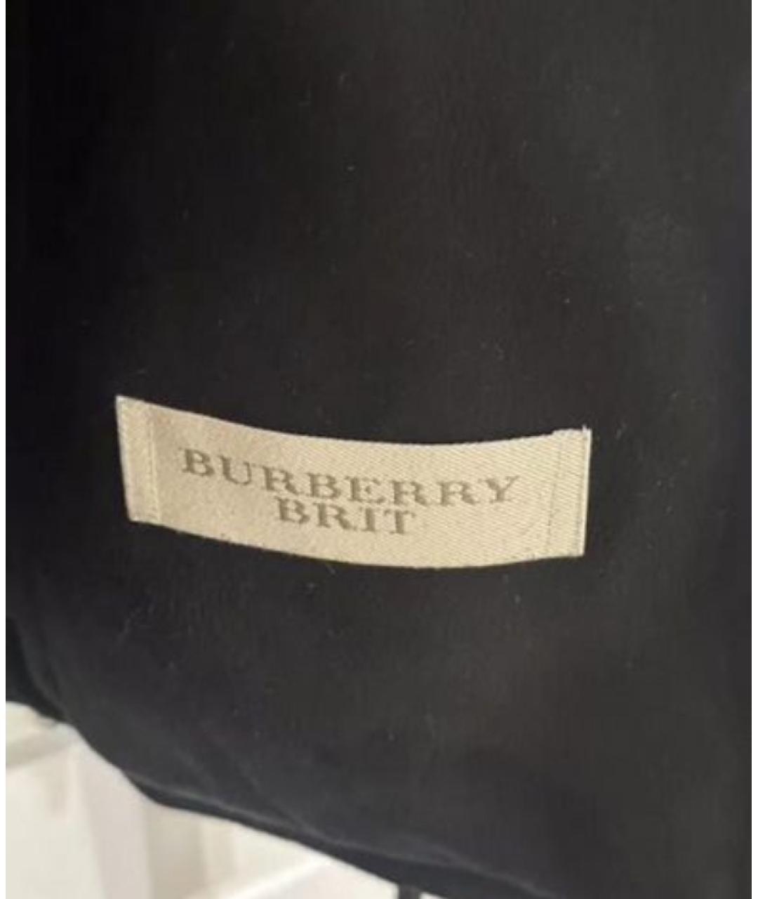 BURBERRY Черная замшевая дубленка, фото 5