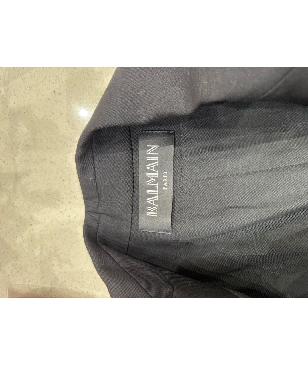 BALMAIN Черный шерстяной жакет/пиджак, фото 3