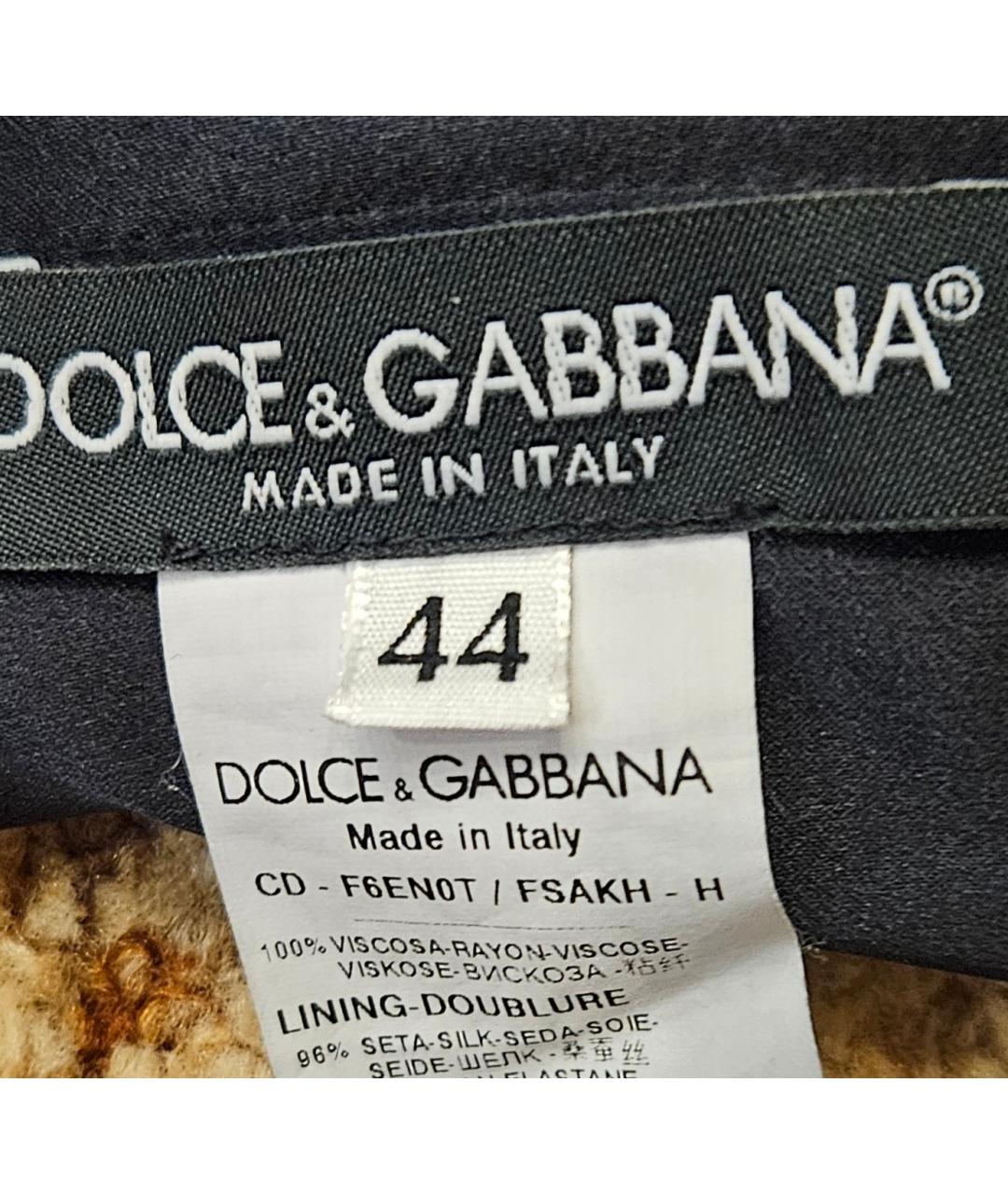 DOLCE&GABBANA Мульти шелковое повседневное платье, фото 3