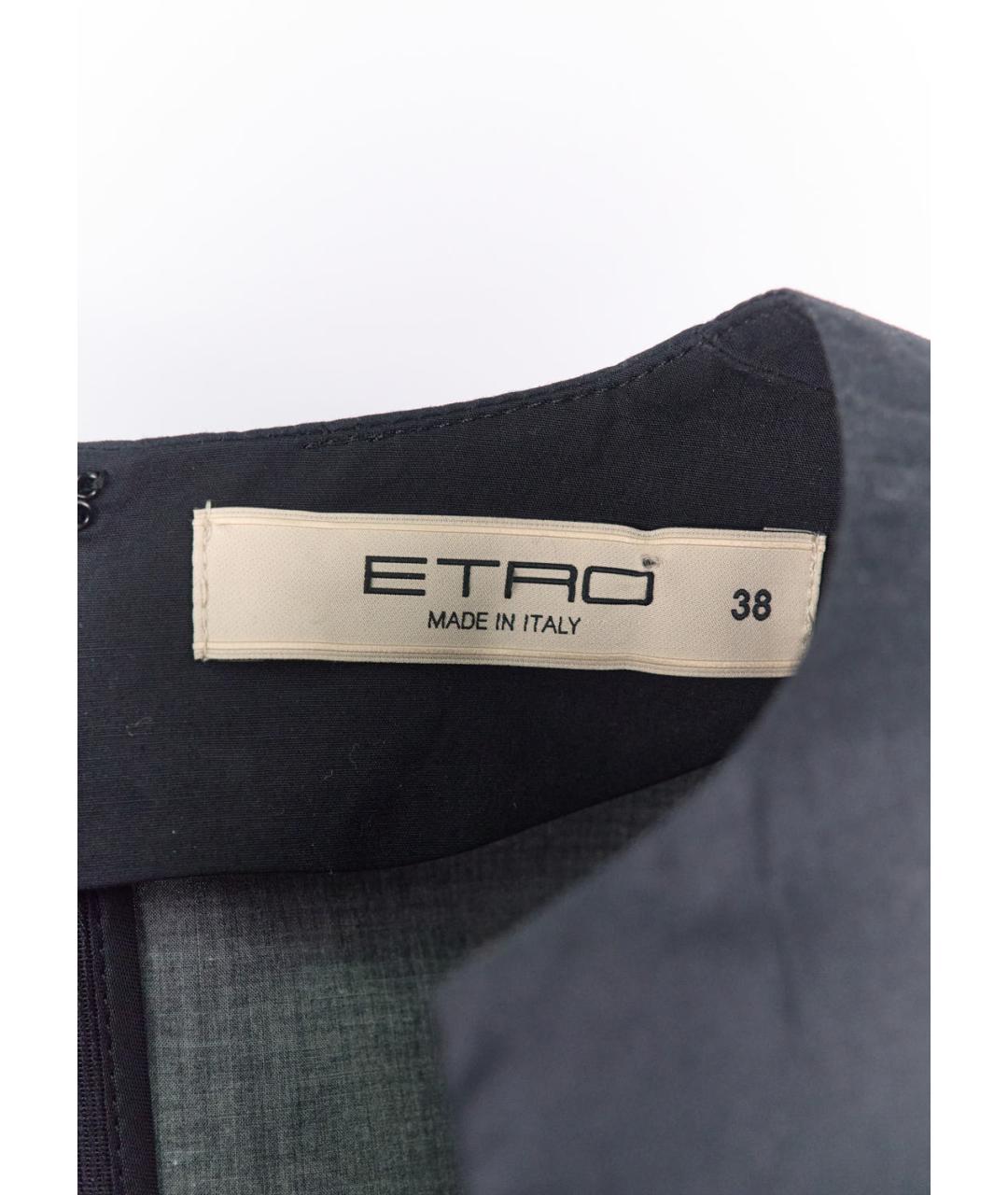 ETRO Мульти хлопковое коктейльное платье, фото 3